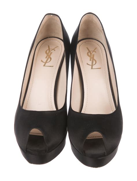 ysl peep toe pumps|ysl mules and pumps.